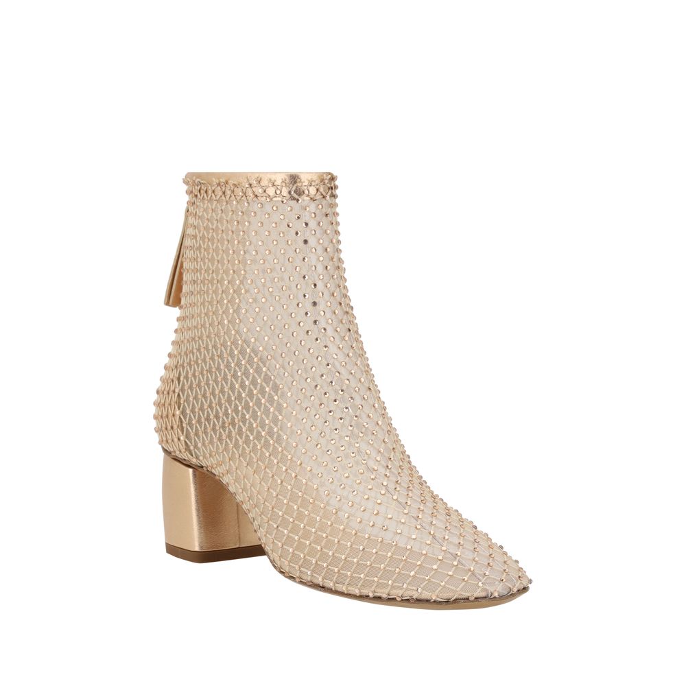 Strass Mesh Ankle Boots