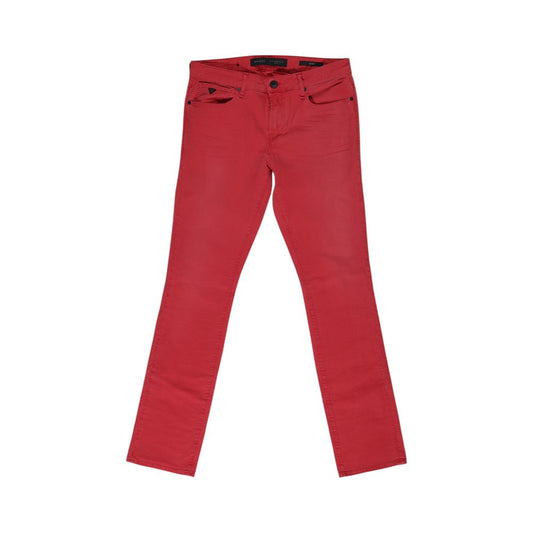 Red Cotton Jeans & Pant