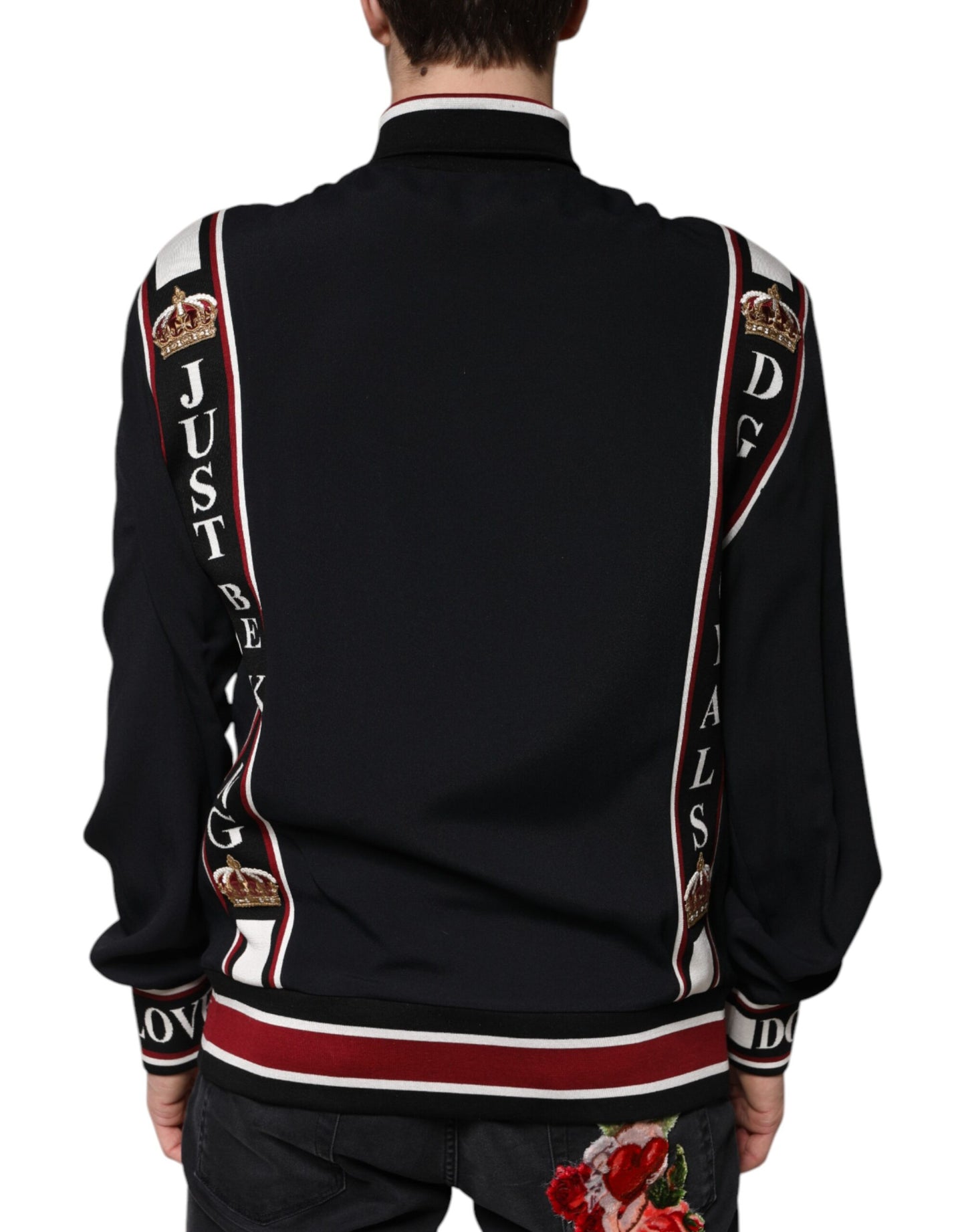 Black DG King Full Zip Sweatshirt Sweater