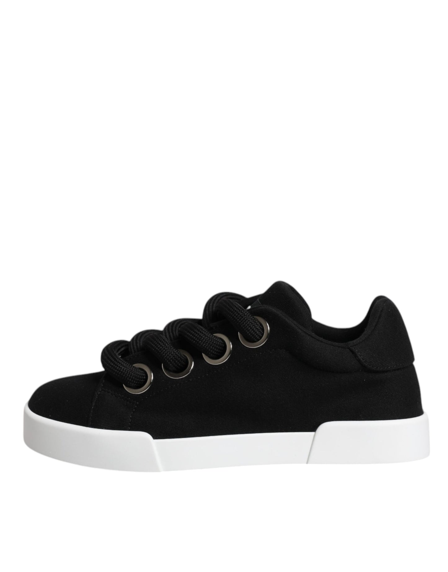 Black Portofino Low Top Sneakers Shoes