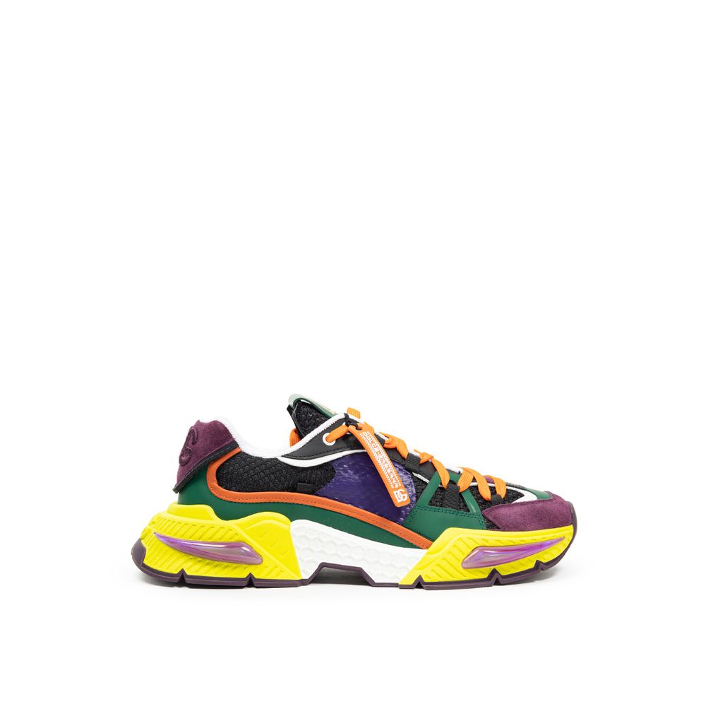 Multicolor Leather E Fabric Sneaker