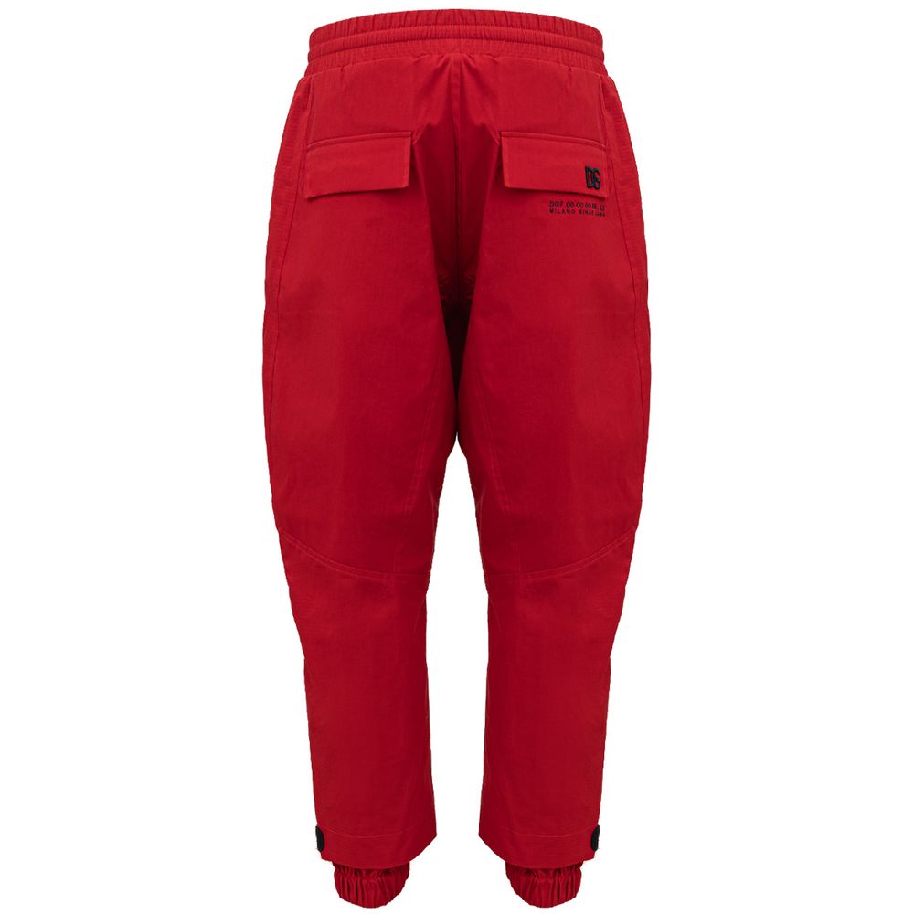 Red Polyamide Jeans & Pant