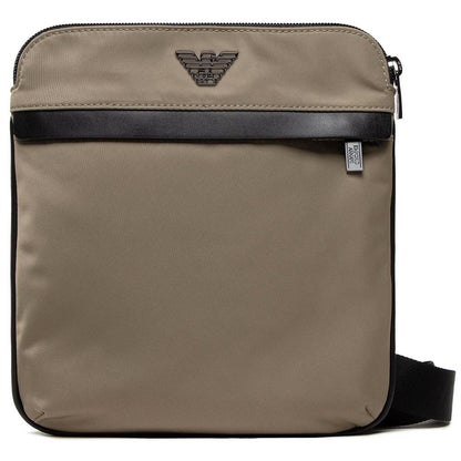 Beige Nylon Messenger Bag