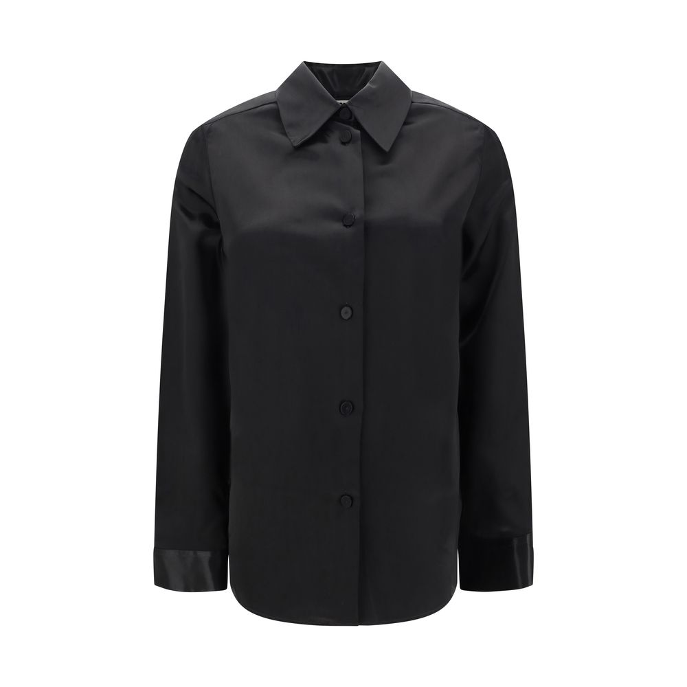 Black satin Shirt