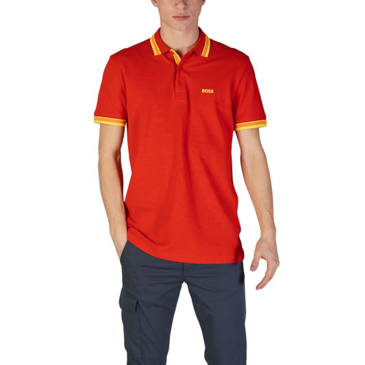 Red Cotton Polo Shirt