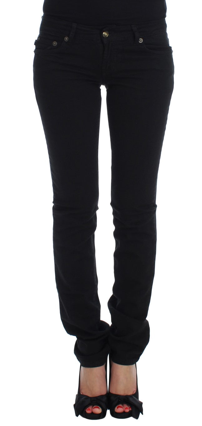 Chic Slim Skinny Black Jeans