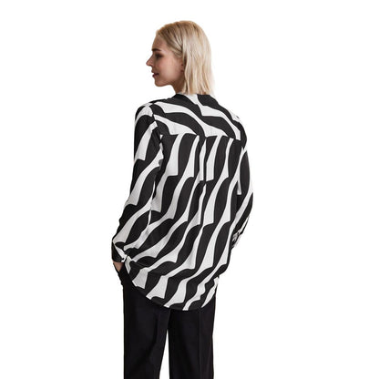 Black And White Viscose Shirt