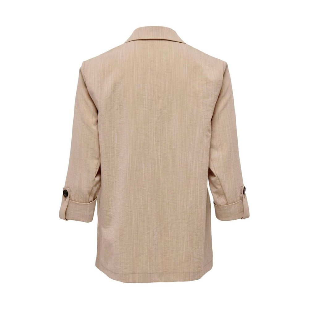 Beige Viscose Suits & Blazer