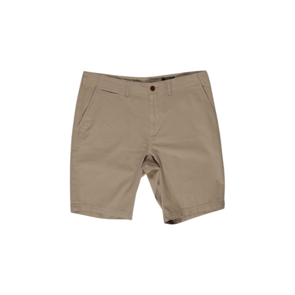 Beige Cotton Short