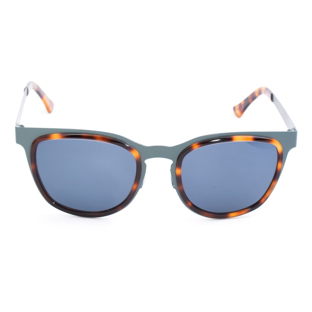 Blue Stainless Steel Sunglasses