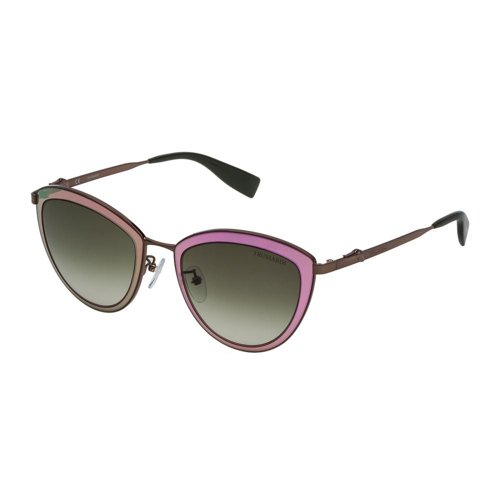 Brown Metal Sunglasses