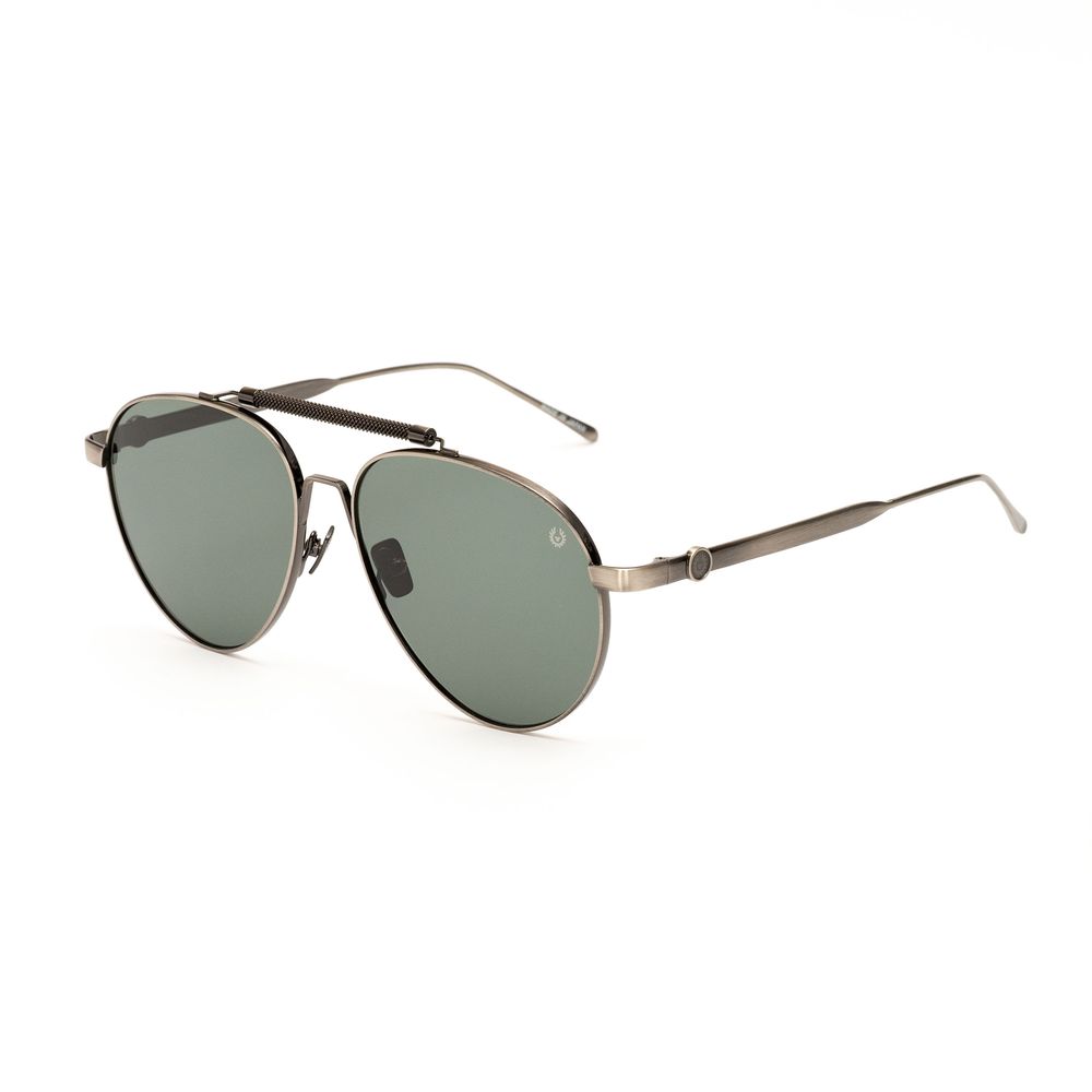 Gray Stainless Steel Sunglasses