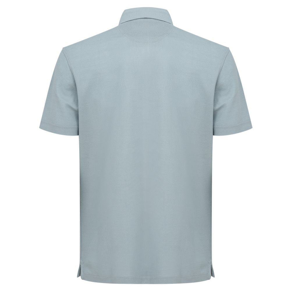 Light Blue Cotton Polo Shirt