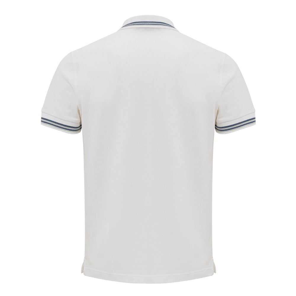 White Cotton Polo Shirt