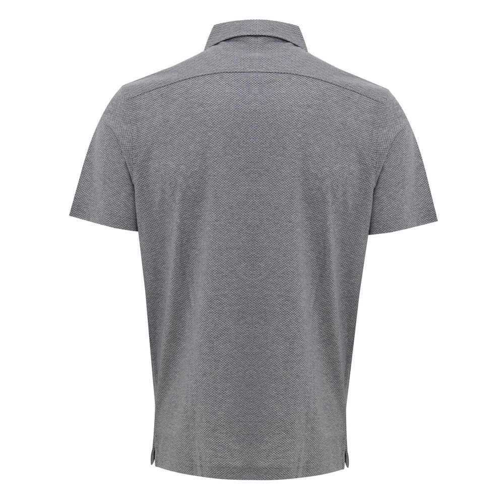 Gray Cotton Polo Shirt