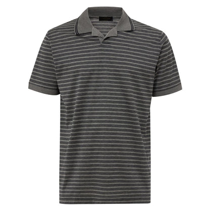 Gray Cotton Polo Shirt