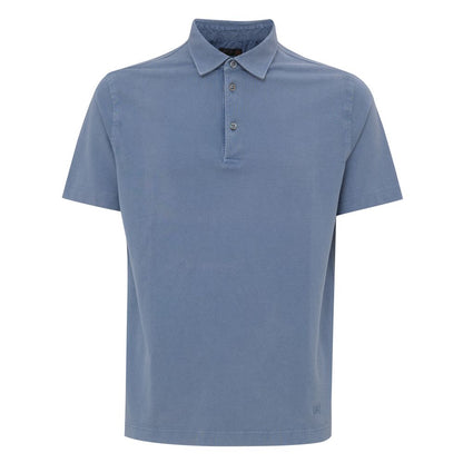 Navy Blue Cotton Polo Shirt