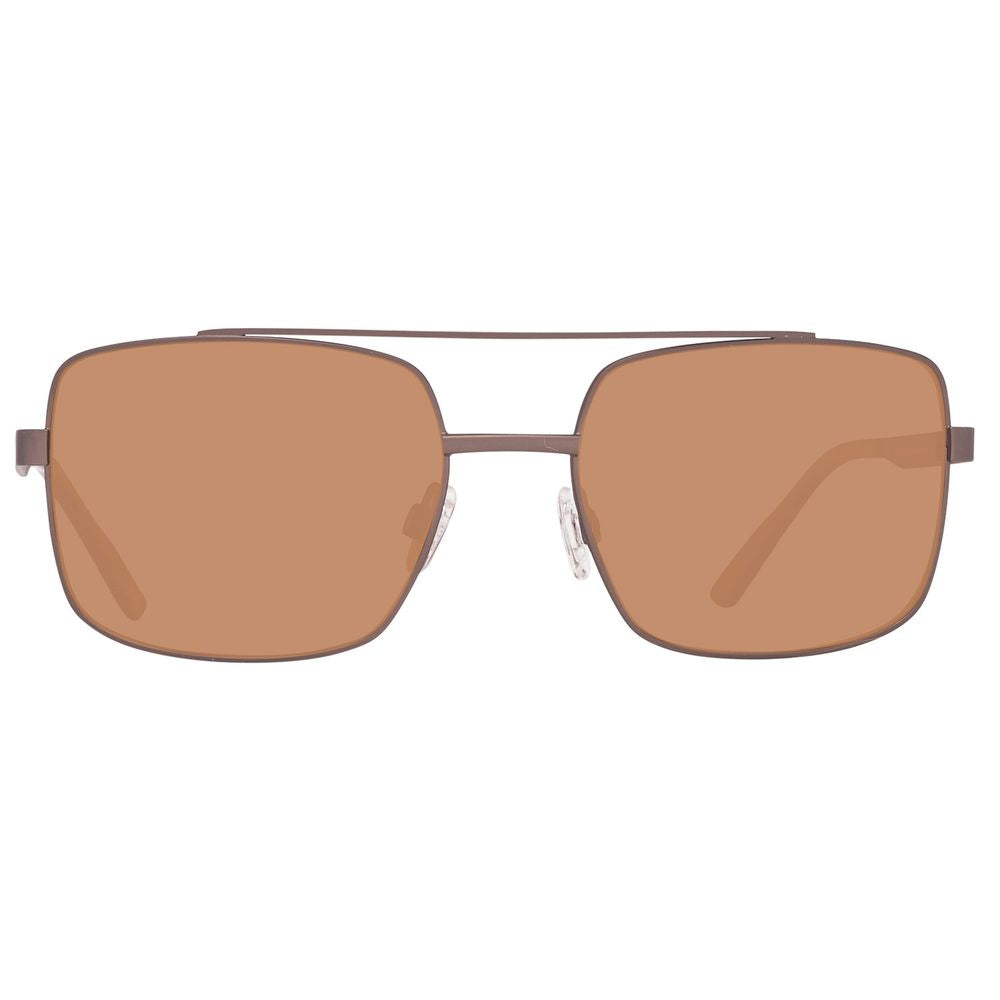 Brown Metal Sunglasses