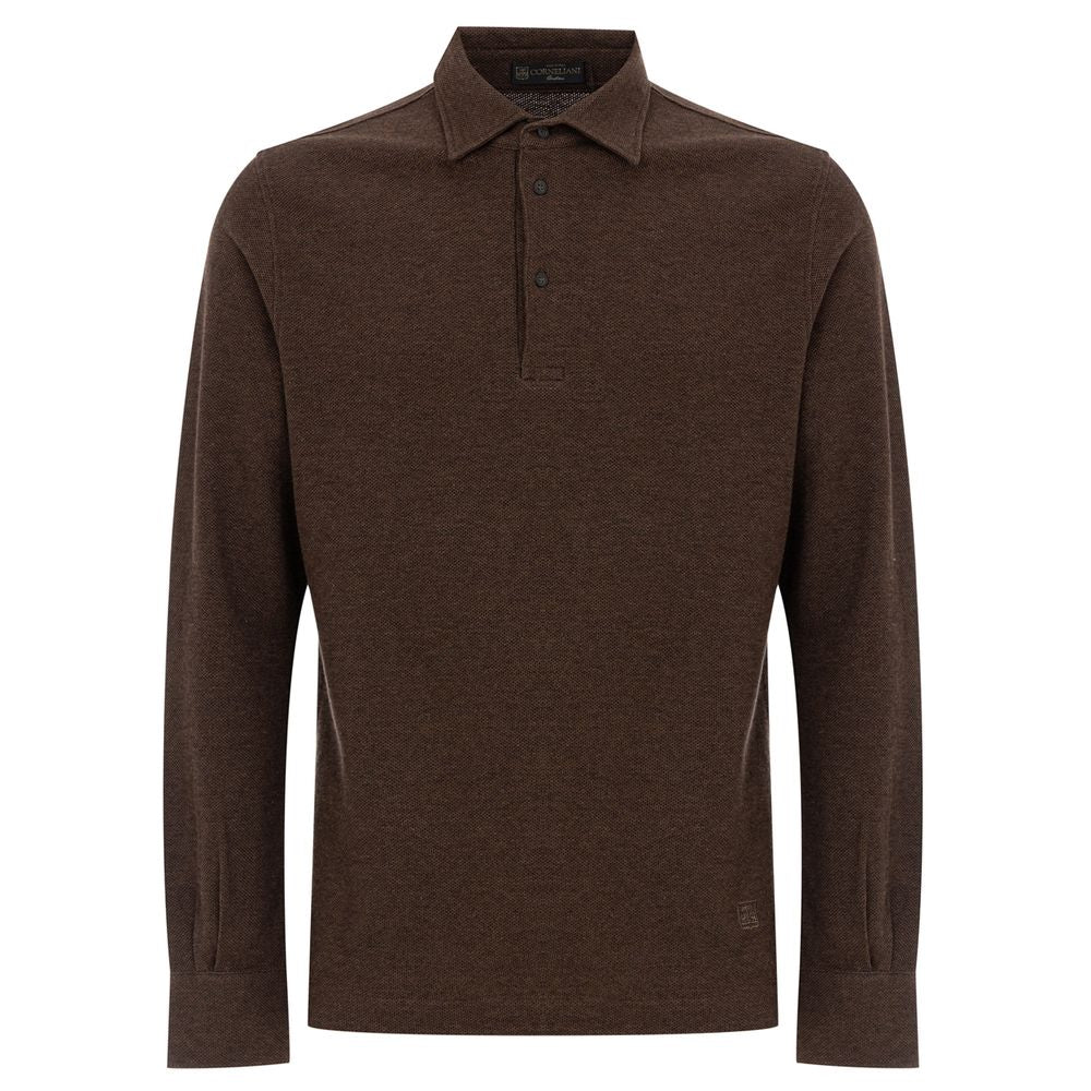 Brown Cotton Polo Shirt