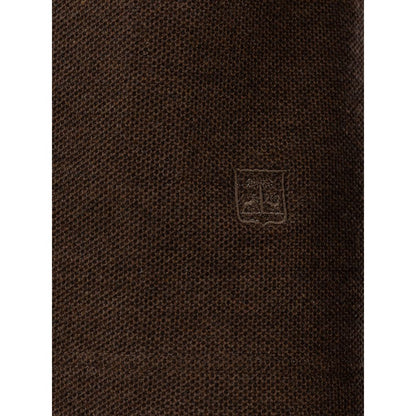 Brown Cotton Polo Shirt