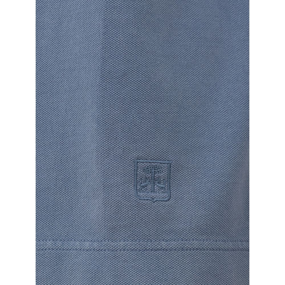 Light Blue Cotton Polo Shirt