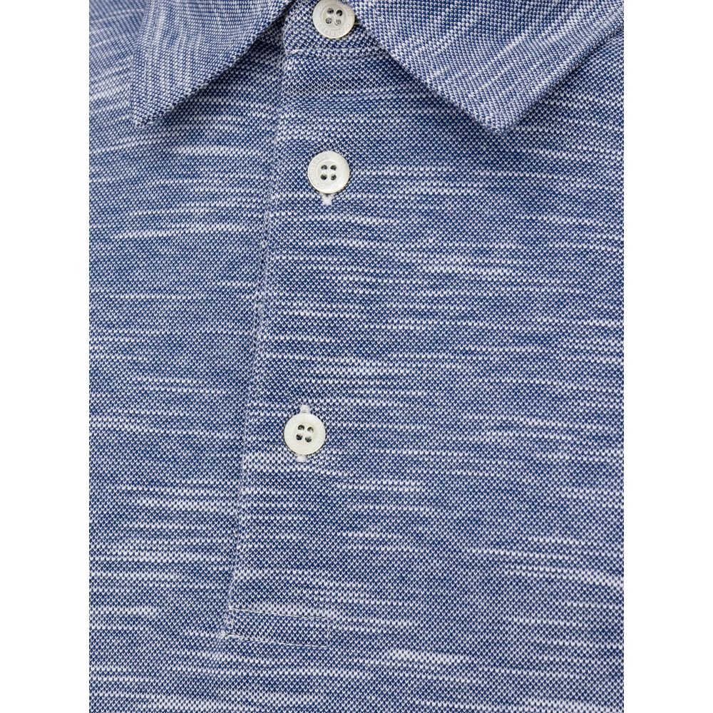 Light Blue Cotton Polo Shirt