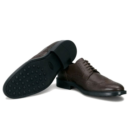 Brown Calfskin Men Formal Shoe