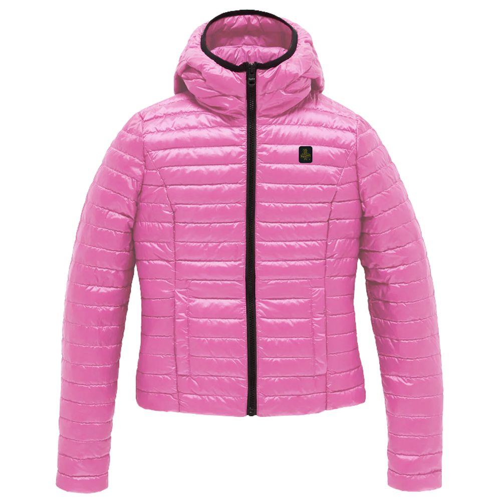 Pink Polyamide Jackets & Coat