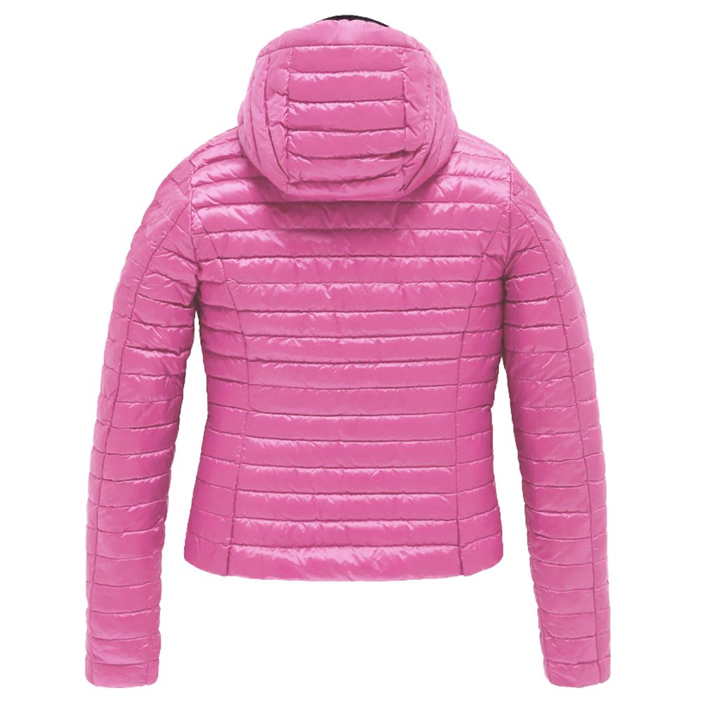 Pink Polyamide Jackets & Coat