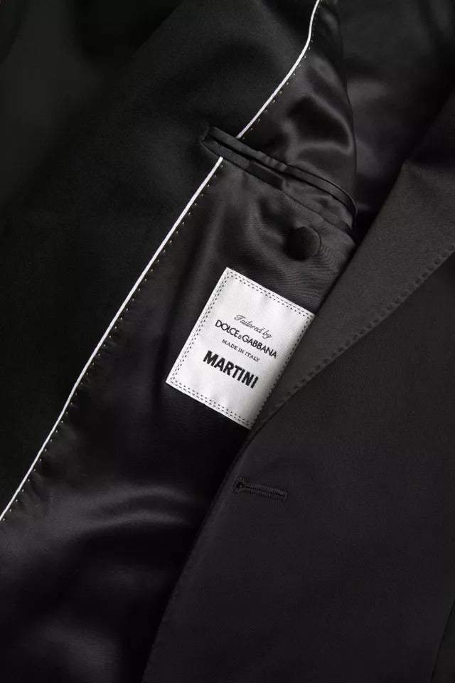 Black Wool Single Breasted MARTINI Blazer