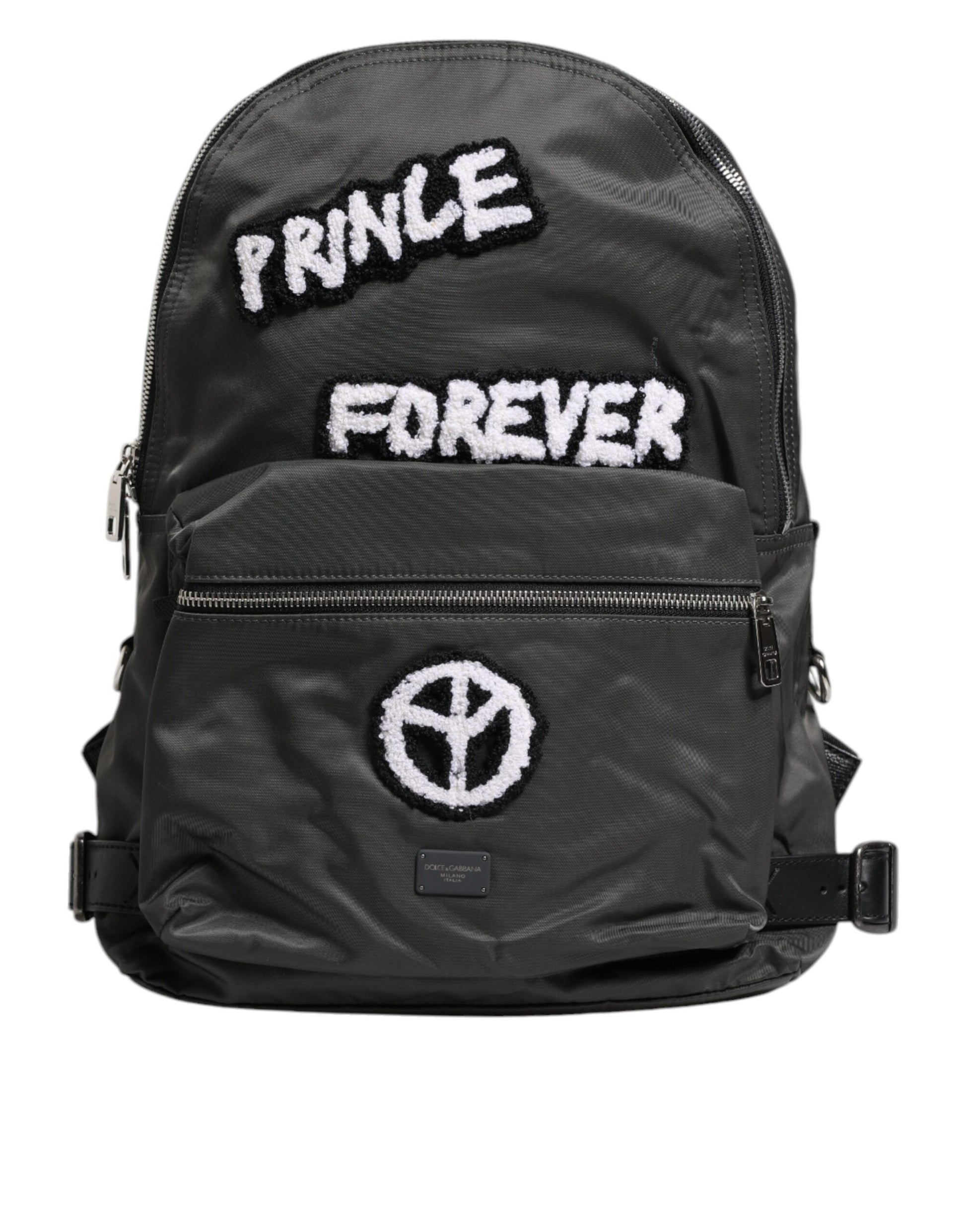 Gray Nylon Prince Forever School Travel Backpack Bag