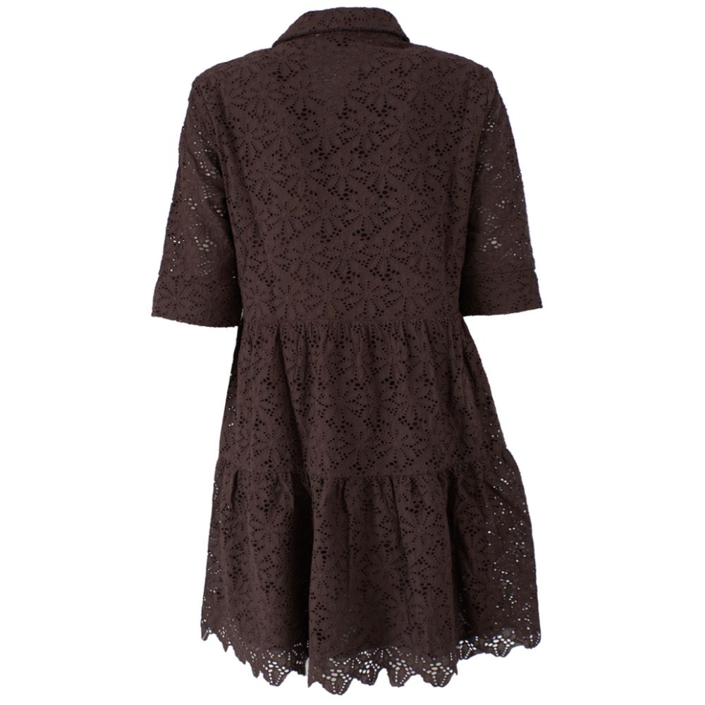 Brown Cotton Dress