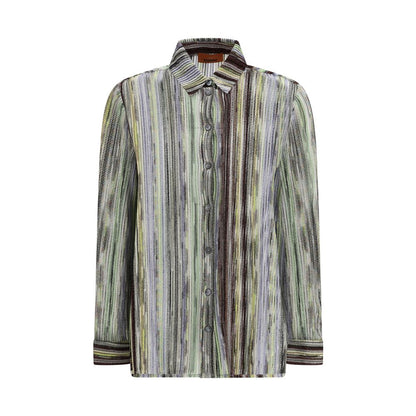 Shirt with iconic multicolored pattern