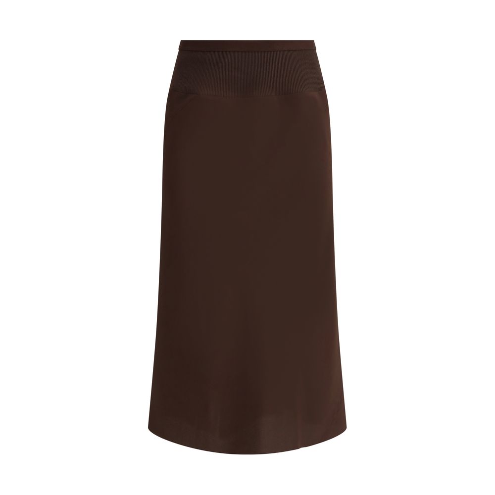 Silk midi Skirt