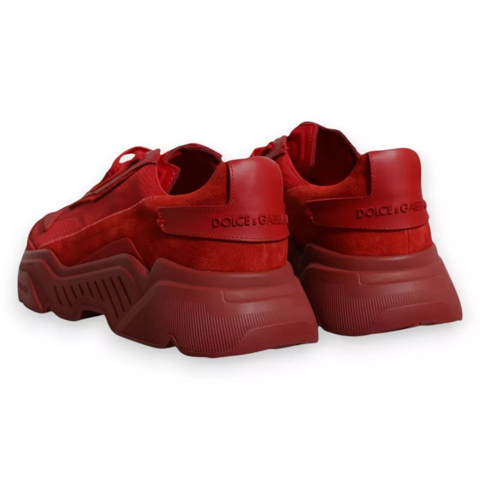 Red Leather Daymaster Low Top Sneakers Shoes