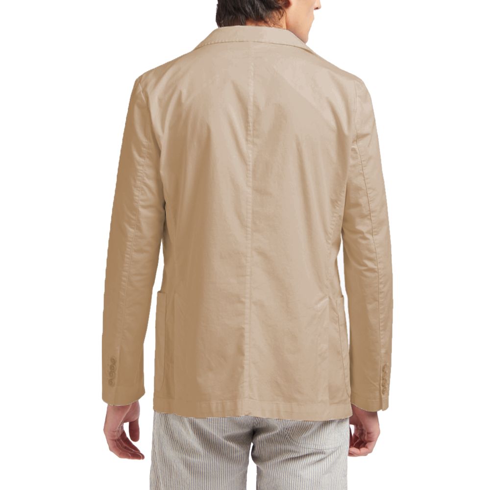 Beige Cotton Blazer