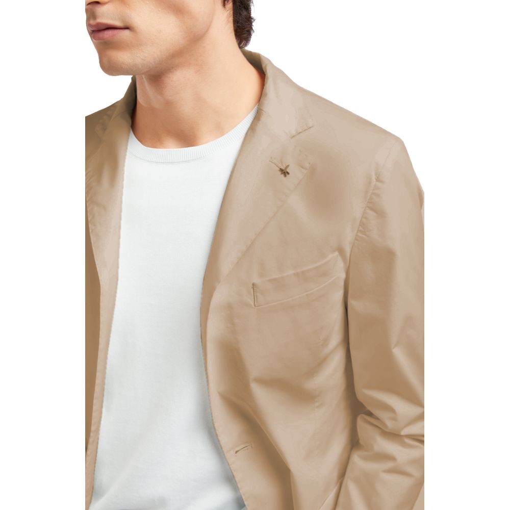 Beige Cotton Blazer