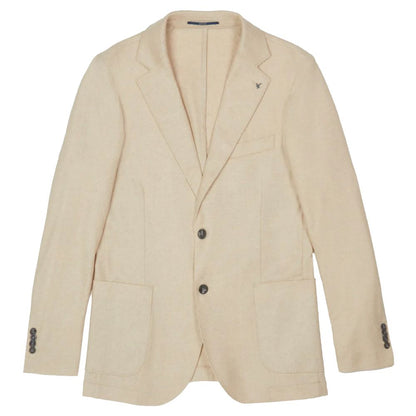 Beige Linen Blazer