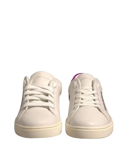 White Suede Leather Low Top Sneakers Shoes