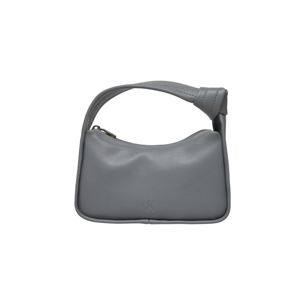 Gray Recycled Polyester Handbag