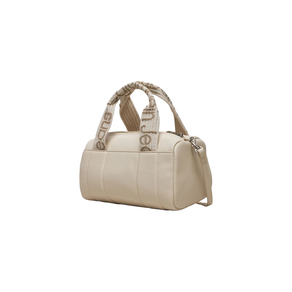 Cream Polyethylene Handbag