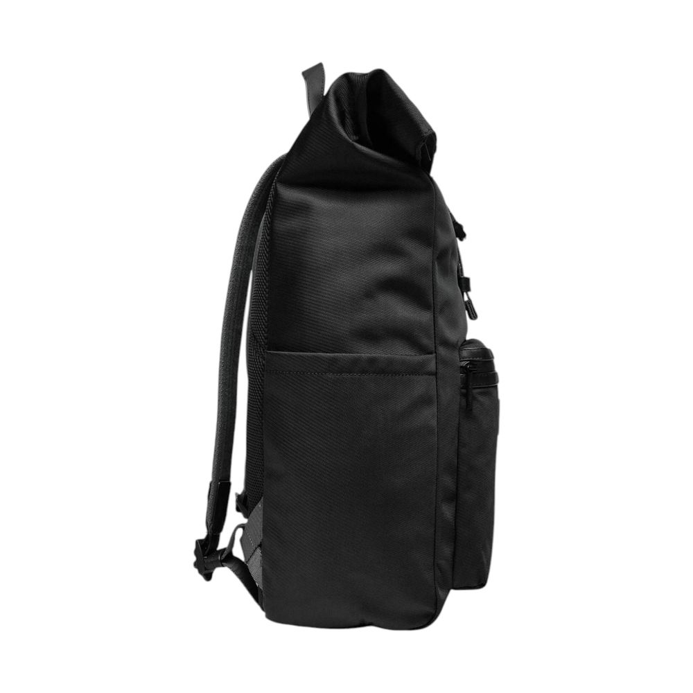 Black Recycled Polyester Backpack