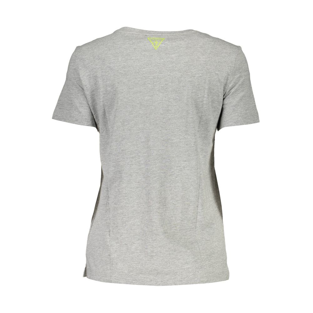 Gray Cotton Women T-Shirt