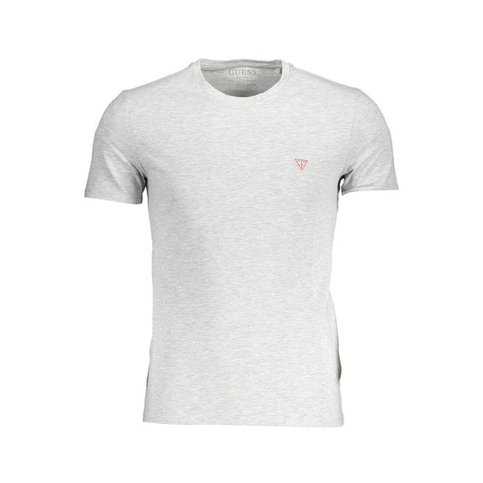 Gray Cotton Men T-Shirt