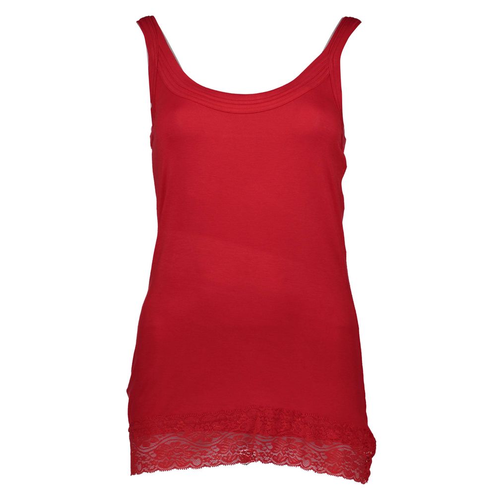 Red Cotton Women Top