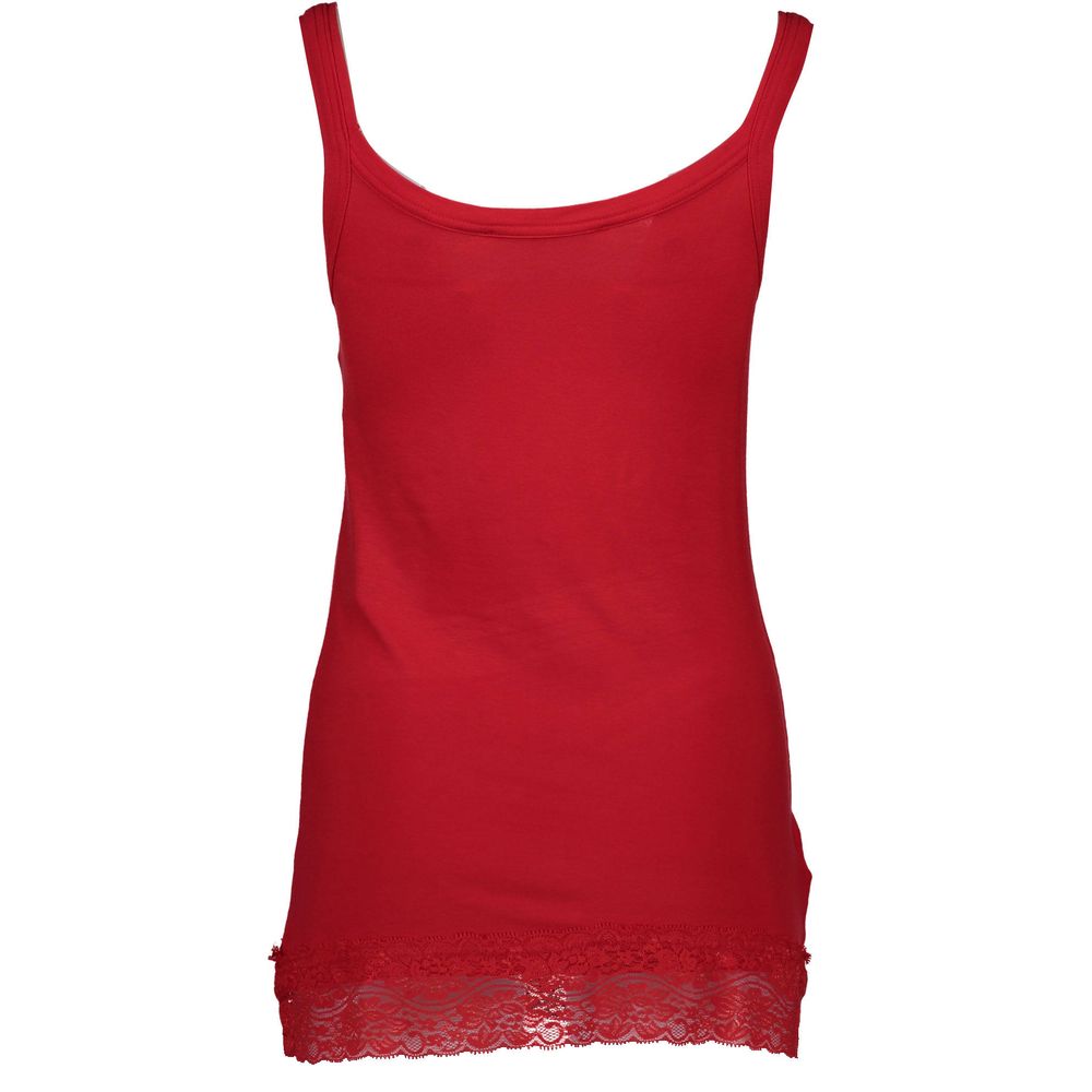 Red Cotton Women Top