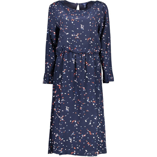 Blue Viscose Women Dress