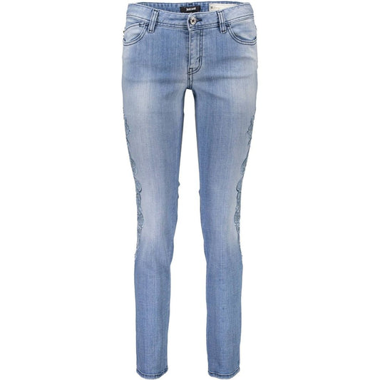 Light Blue Cotton Women Jeans