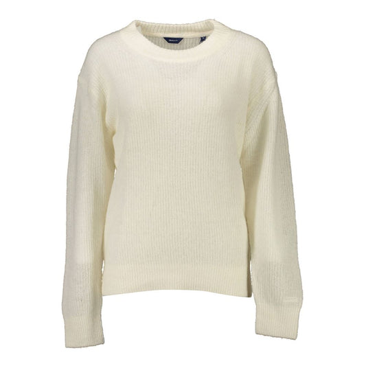 White Wool Women Sweater