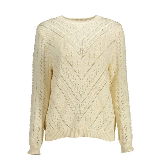 White Acrylic Women Sweater